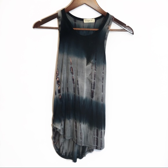 Ginger G Tops - Ginger G Racer Back Tie Dye Tank Size Small